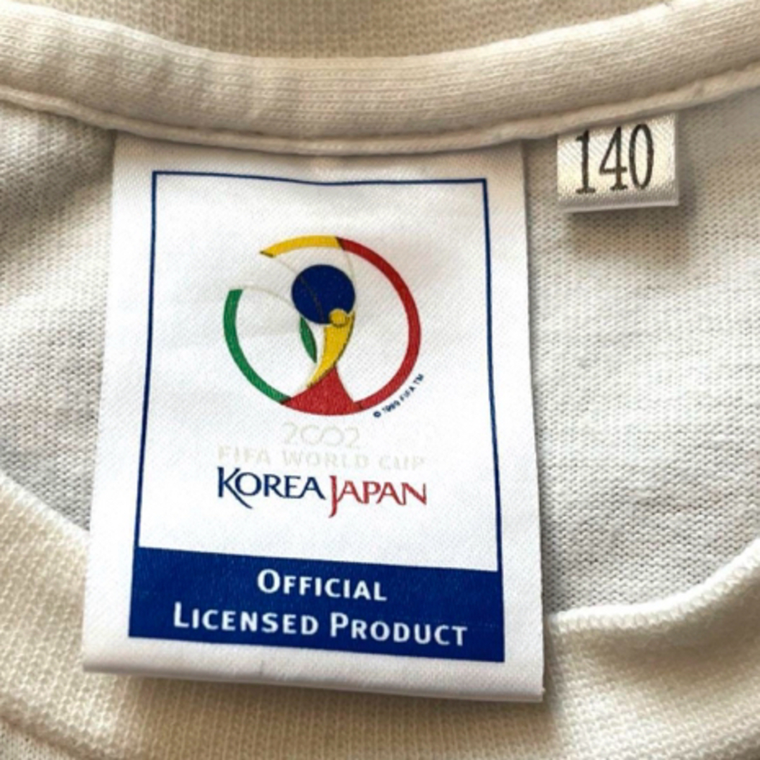 FIFA WORLD CUP 2002 キッズ服Tシャツ サイズ140 ホワイト キッズ/ベビー/マタニティのキッズ服男の子用(90cm~)(Tシャツ/カットソー)の商品写真