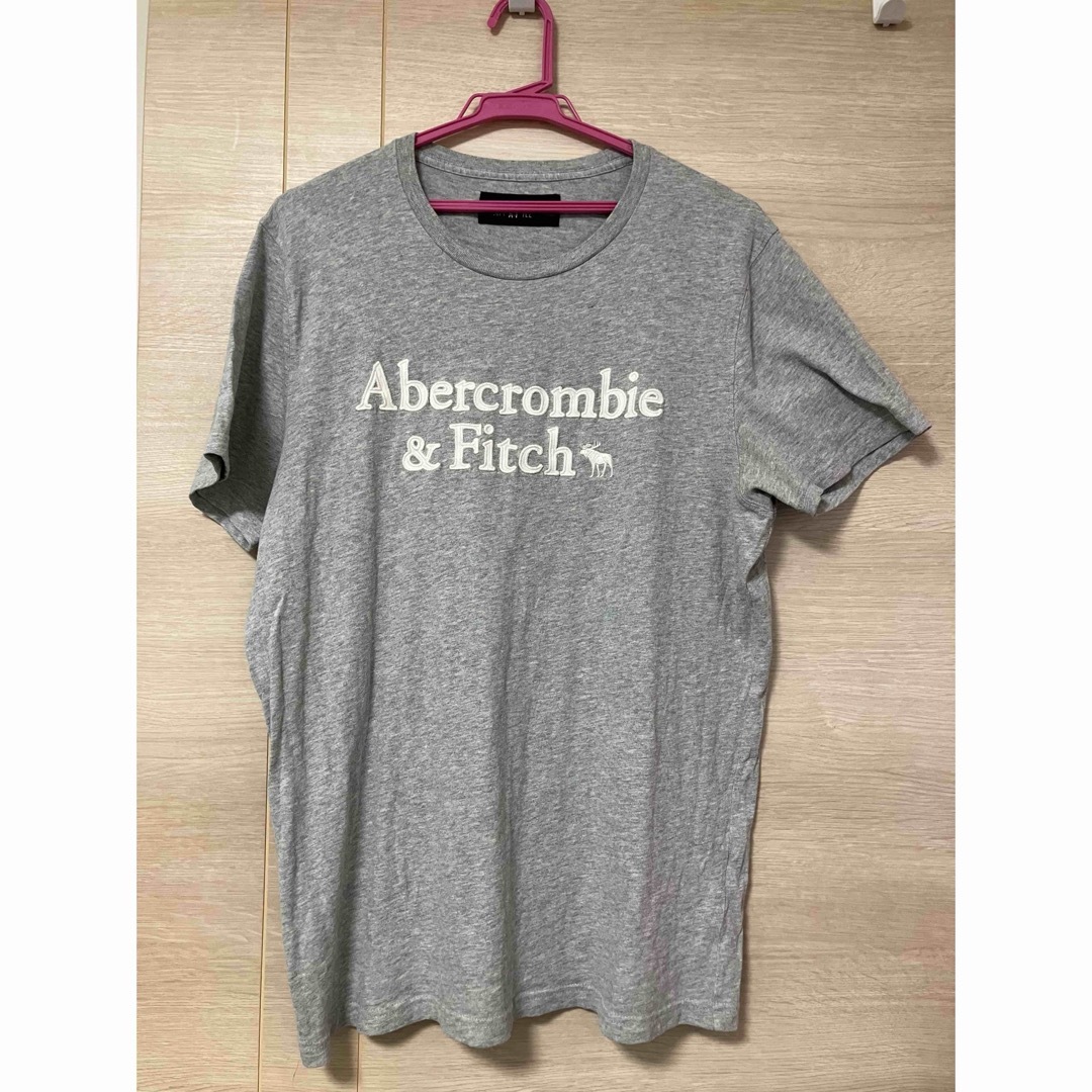 Abercrombie&Fitch(アバクロンビーアンドフィッチ)のAbercrombie&Fitch Tシャツ　グレー　サイズL メンズのトップス(Tシャツ/カットソー(半袖/袖なし))の商品写真