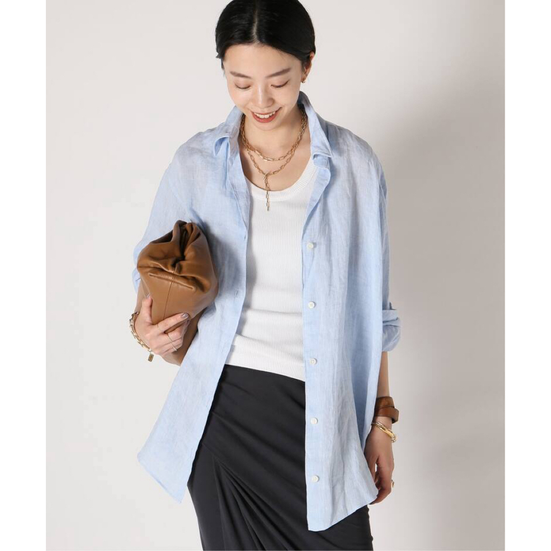 DEUXIEME CLASSE(ドゥーズィエムクラス)のMUSE de Deuxieme Classe *LINEN WASH シャツ レディースのトップス(シャツ/ブラウス(長袖/七分))の商品写真