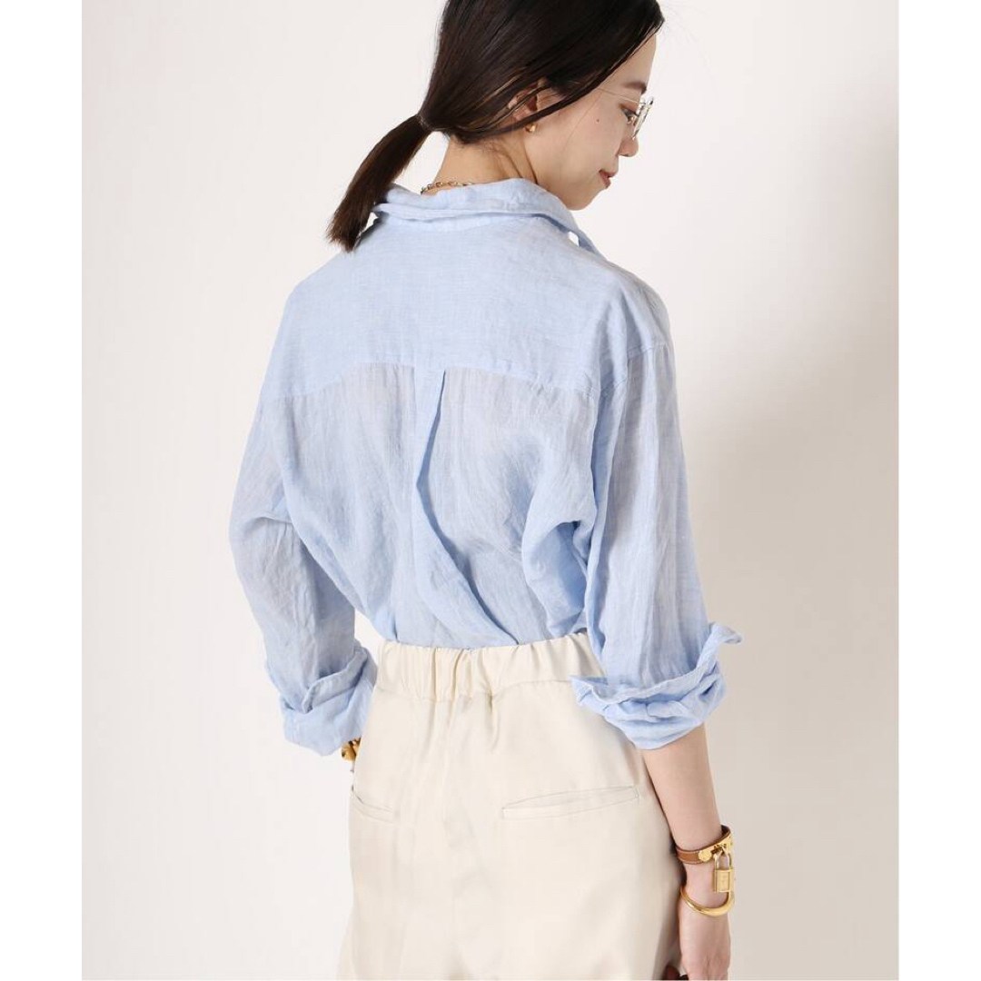 DEUXIEME CLASSE(ドゥーズィエムクラス)のMUSE de Deuxieme Classe *LINEN WASH シャツ レディースのトップス(シャツ/ブラウス(長袖/七分))の商品写真