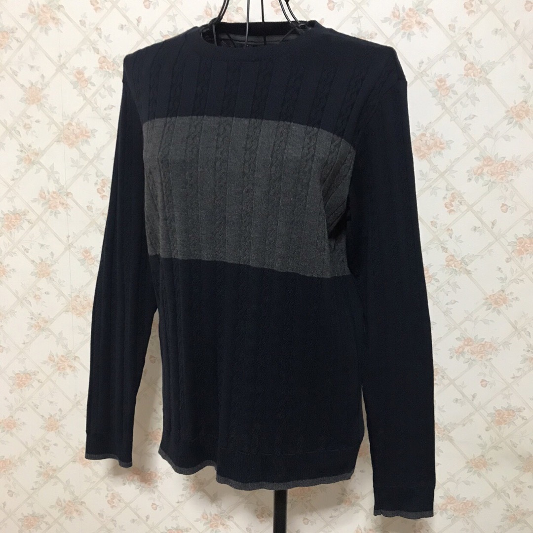 23区(ニジュウサンク)の★23区 HOMME/オム★極美品★大きいサイズ！長袖セーター48(L) メンズのトップス(ニット/セーター)の商品写真