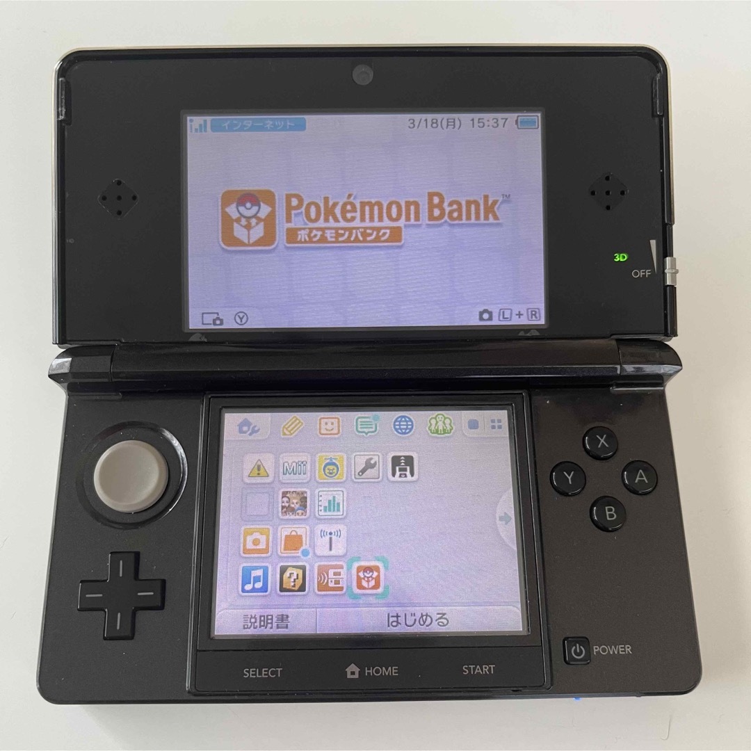 ニンテンドー3DS(ニンテンドー3DS)のニンテンドー3ds本体　ポケモンバンク、ムーバー エンタメ/ホビーのゲームソフト/ゲーム機本体(携帯用ゲーム機本体)の商品写真