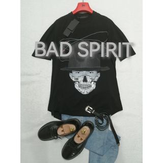 ★新品・メンズ★【BAD SPIRIT バッドスピリット 】ロック　半袖Tシャツ(Tシャツ/カットソー(半袖/袖なし))