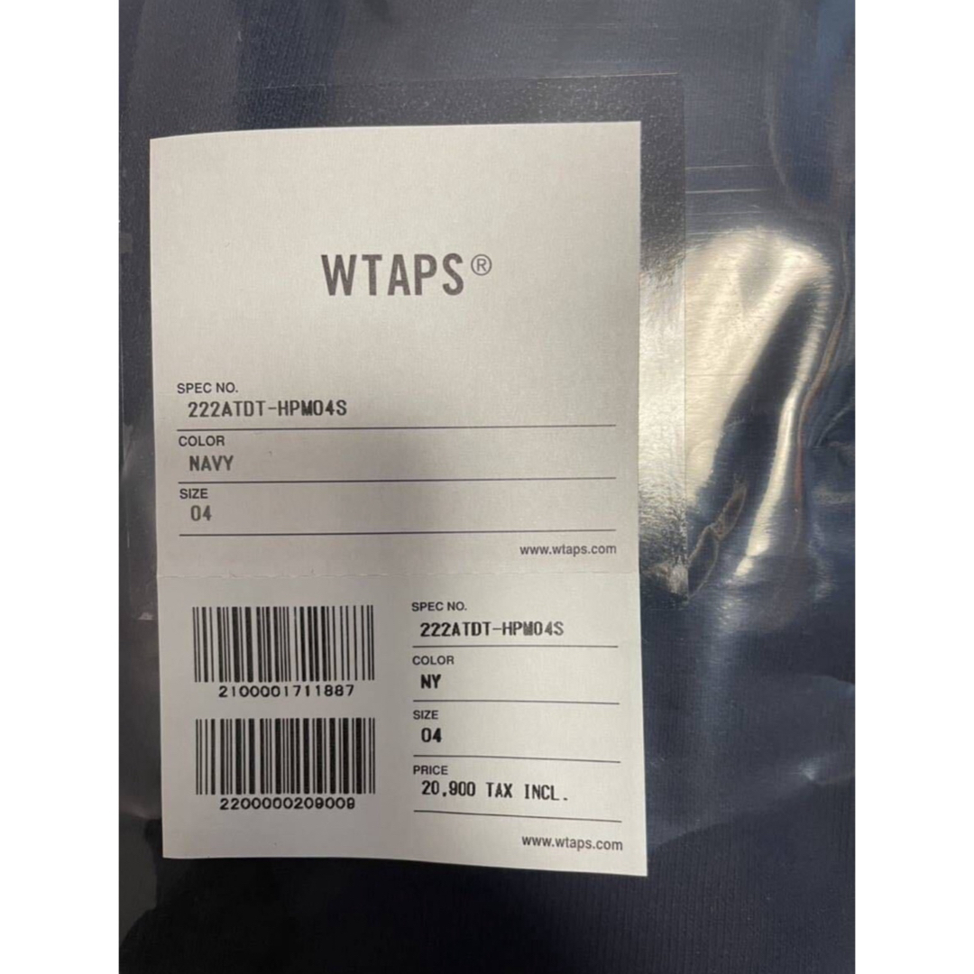 W)taps(ダブルタップス)のWTAPS 2022FW LLW HOODY NAVY XLサイズ メンズのトップス(パーカー)の商品写真