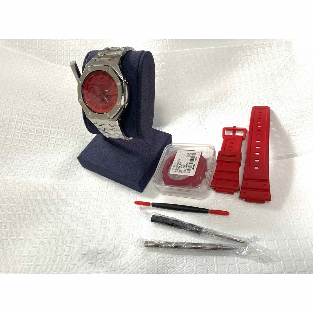 G-SHOCK(ジーショック)のカシオ　Gショック　カシオーク　GA-2100 本体つき　メタルカスタム メンズの時計(腕時計(デジタル))の商品写真
