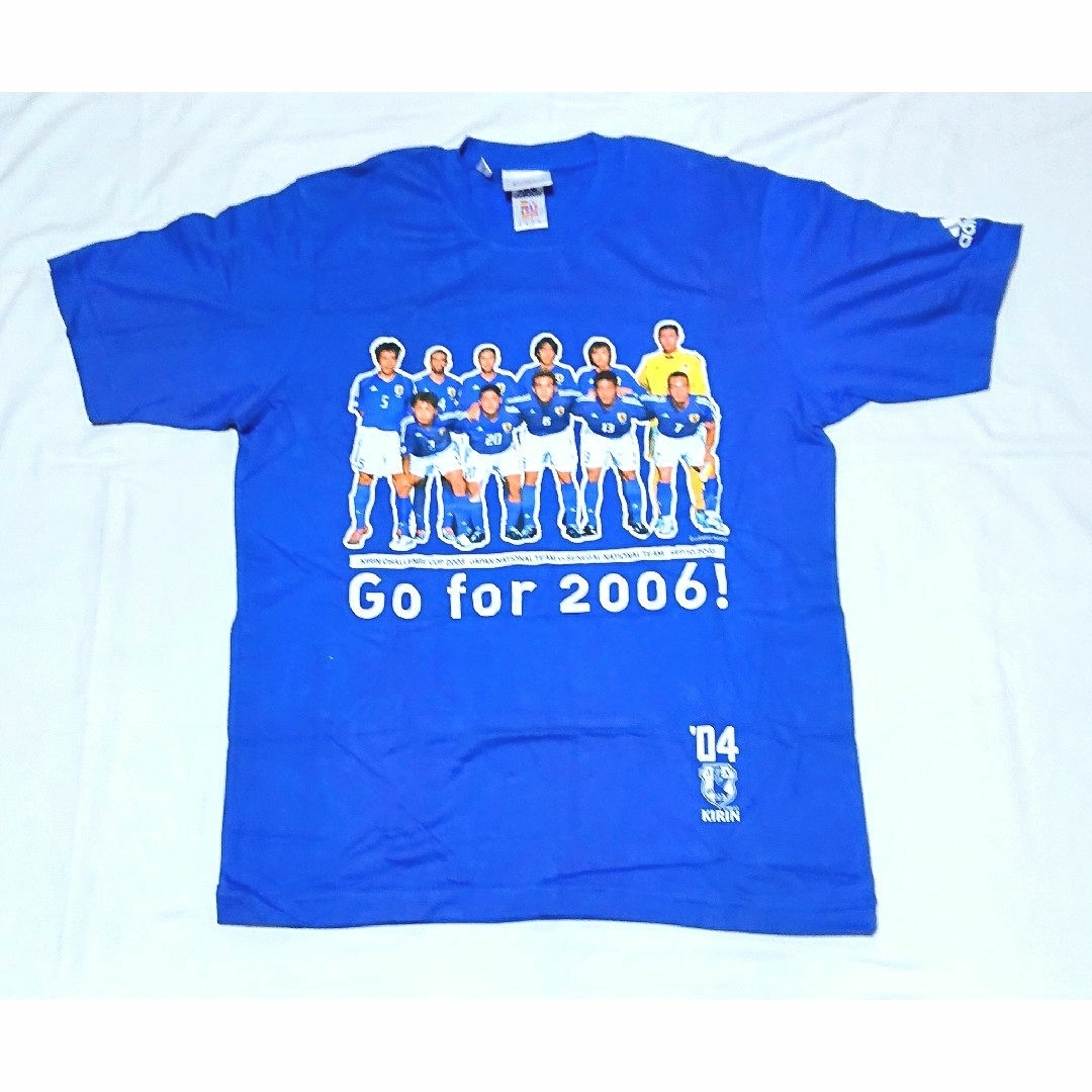 adidas(アディダス)の2004年KIRINサッカー日本代表応援Ｔシャツ スポーツ/アウトドアのサッカー/フットサル(応援グッズ)の商品写真