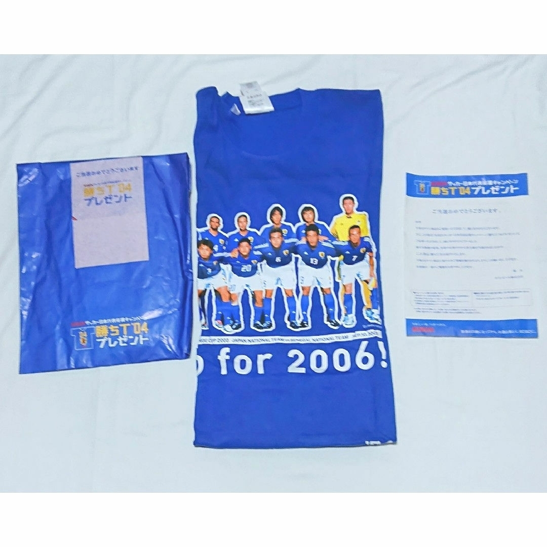 adidas(アディダス)の2004年KIRINサッカー日本代表応援Ｔシャツ スポーツ/アウトドアのサッカー/フットサル(応援グッズ)の商品写真