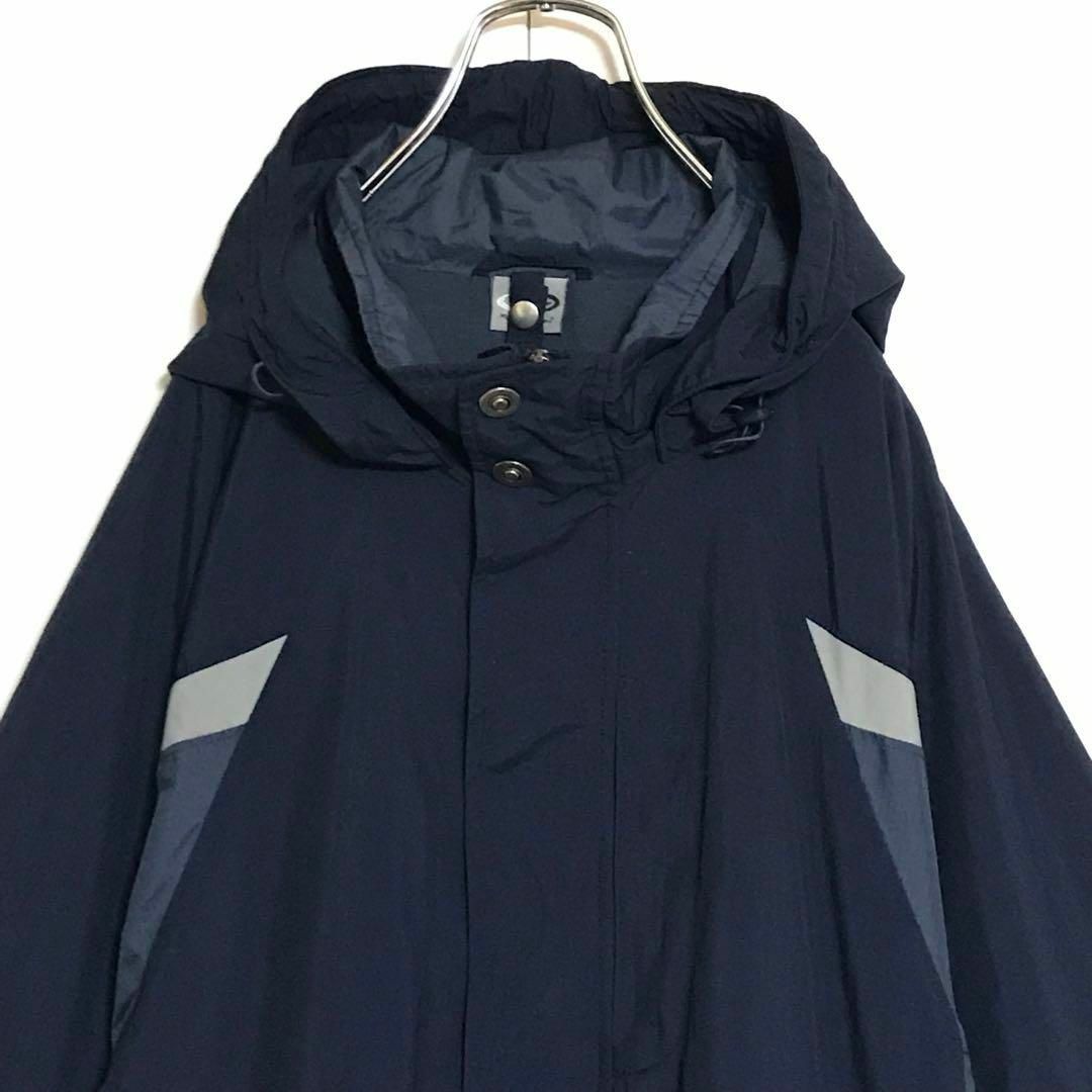 Champion(チャンピオン)の【ビッグシルエット】チャンピオン　フード付ジャンパー　ネイビー　H697 メンズのジャケット/アウター(ブルゾン)の商品写真