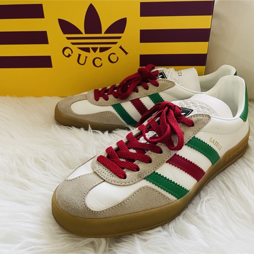 Gucci(グッチ)の限定コラボ アディダスx グッチ ガゼル マルチカラー スニーカー 26㎝ メンズの靴/シューズ(スニーカー)の商品写真