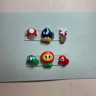 マリオ　ネイルパーツ　3D(デコパーツ)