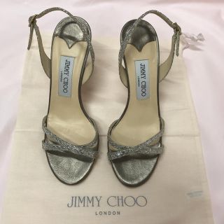 ジミーチュウ(JIMMY CHOO)の美品ジミーチュウ キラキラサンダル 36 (サンダル)