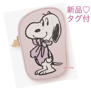 スヌーピー(SNOOPY)の新品未開封♡ アフタヌーンティー　スヌーピー　ダイカットポーチ　リボン　花柄(ポーチ)