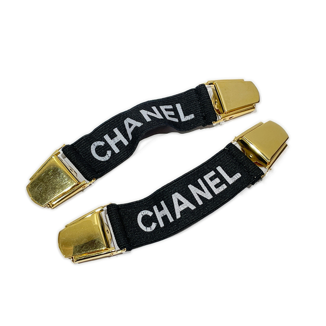 CHANEL(シャネル)のCHANEL ヴィンテージ ロゴ アームバンド ペア 袖留め ゴム レディースのファッション小物(その他)の商品写真