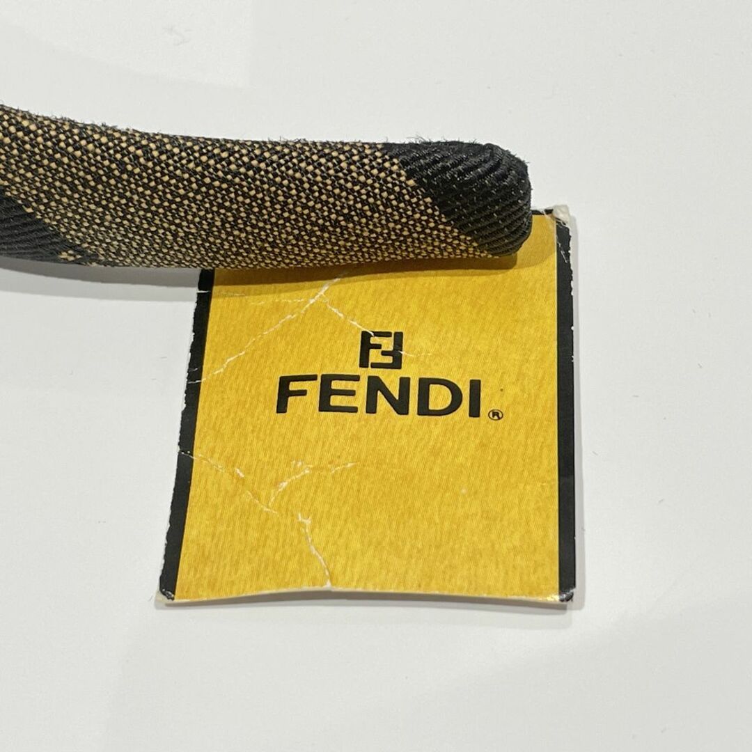 FENDI(フェンディ)のFENDI カチューシャ ペカン 太め ヴィンテージ キャンバス レディースのヘアアクセサリー(カチューシャ)の商品写真