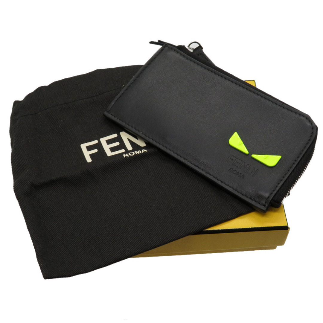 FENDI(フェンディ)の未使用 フェンディ モンスター レザー ブラック 7M0270 コインケース 小銭入れ 財布 黒 0122 【中古】 FENDI メンズ メンズのファッション小物(コインケース/小銭入れ)の商品写真