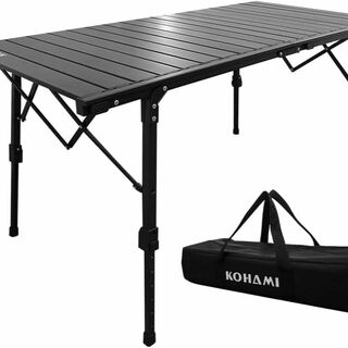 KOHAMI アウトドアテーブル 折り畳み コンパクト 軽量 高さ調節可能 39(テーブル/チェア)