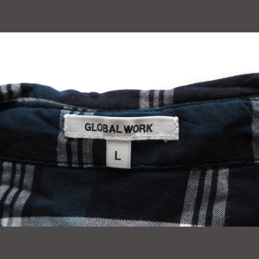 GLOBAL WORK(グローバルワーク)のグローバルワーク GLOBAL WORK ワンピース シャツワンピ チェック レディースのワンピース(ひざ丈ワンピース)の商品写真