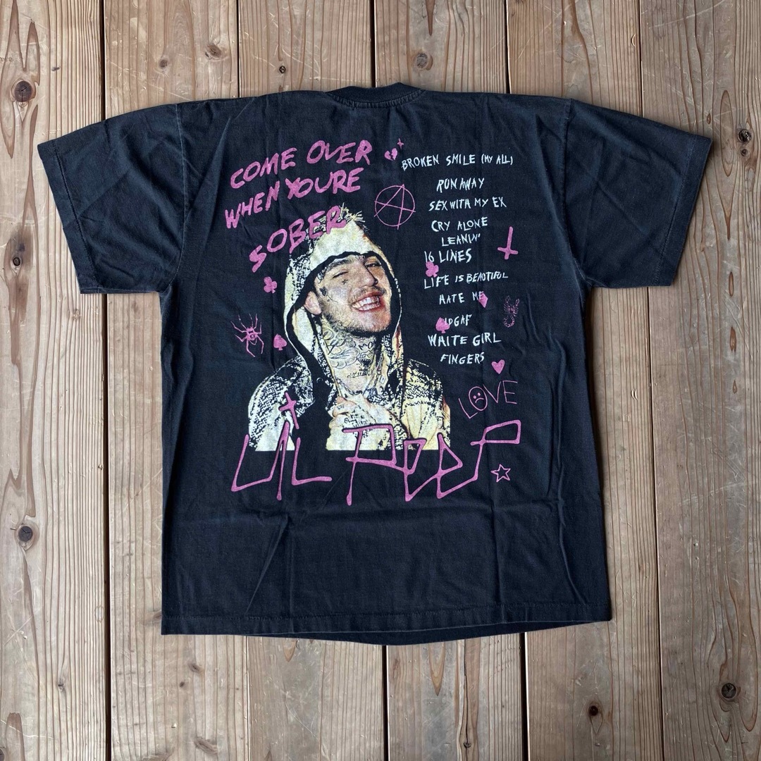 LIL PEEP リルピープ 古着Tシャツ ラップTシャツ RAP HIPHOPの LIL PEEP リルピープ 古着Tシャツ ラップTシャツ RAP HIPHOPの