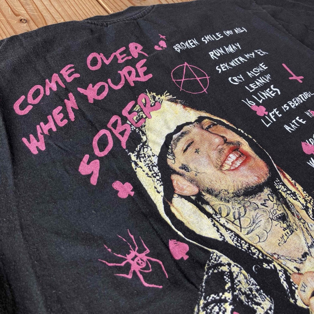 LIL PEEP リルピープ 古着Tシャツ ラップTシャツ RAP HIPHOPの LIL PEEP リルピープ 古着Tシャツ ラップTシャツ RAP HIPHOPの