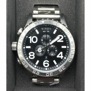 ニクソン(NIXON)のニクソン NIXON 腕時計 クロノグラフ A083-000 シルバー ブラック(腕時計(アナログ))