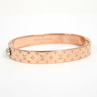 ルイヴィトン(LOUIS VUITTON)の【LOUIS VUITTON】ルイヴィトン カフ ナノグラム M バングル GP ピンクゴールド M00254 LE0148/hm10253ik(ブレスレット/バングル)