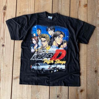 INITIAL D イニシャルD 古着Tシャツ アニメTシャツ 古着 XL(Tシャツ/カットソー(半袖/袖なし))