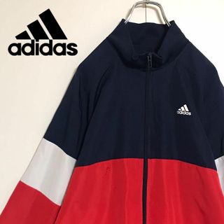 adidas - 【マルチカラー】アディダス　ロゴ入りナイロンジャケット　H692