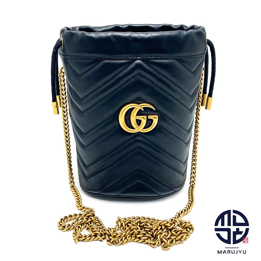 GUCCI キルティング ハート チェーン ショルダーバッグ マーモント GUCCI キルティング ハート チェーン ショルダーバッグ マーモント
