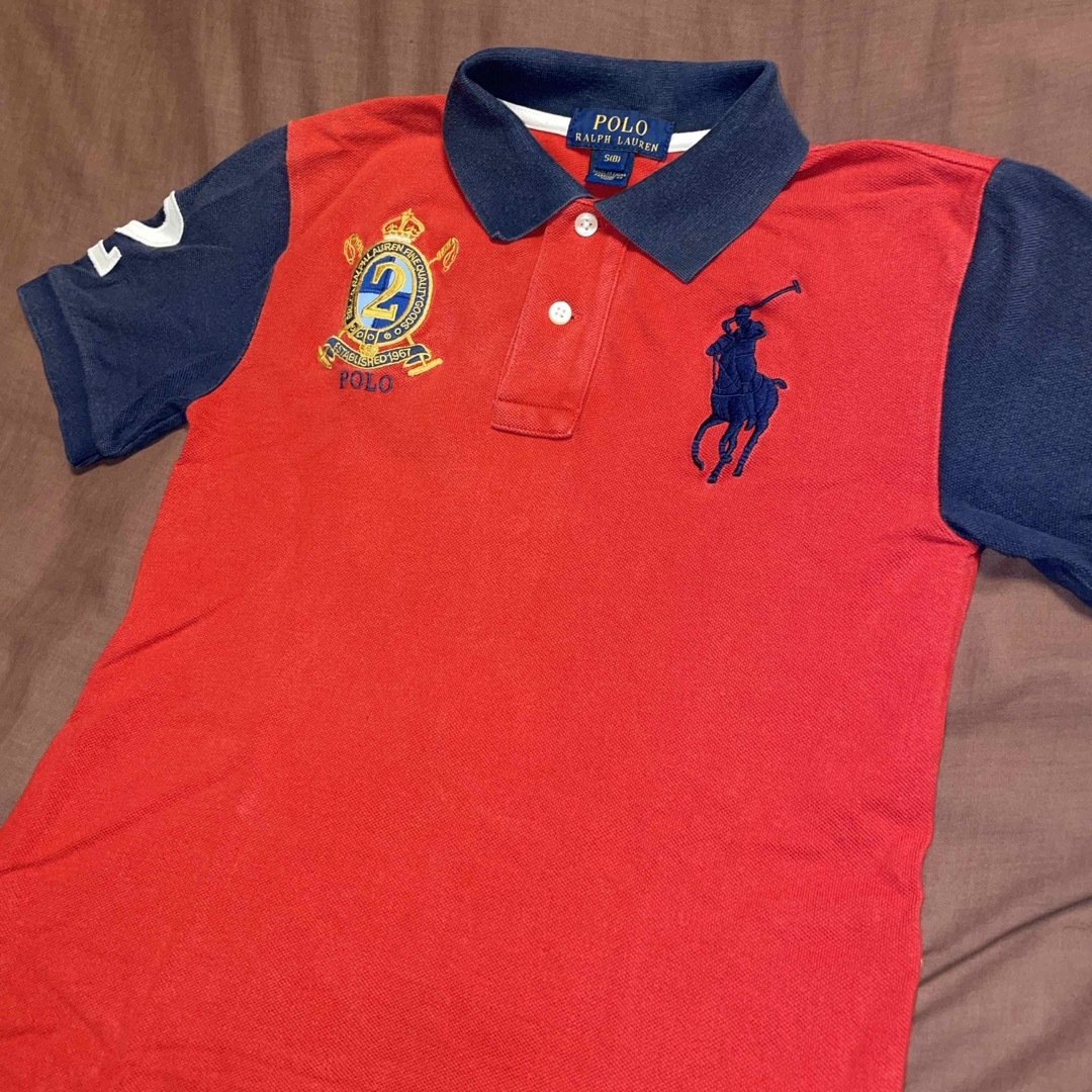 POLO RALPH LAUREN(ポロラルフローレン)のラルフローレン  RALPH LAUREN エンブレム ビックポニー ポロシャツ キッズ/ベビー/マタニティのキッズ服男の子用(90cm~)(Tシャツ/カットソー)の商品写真