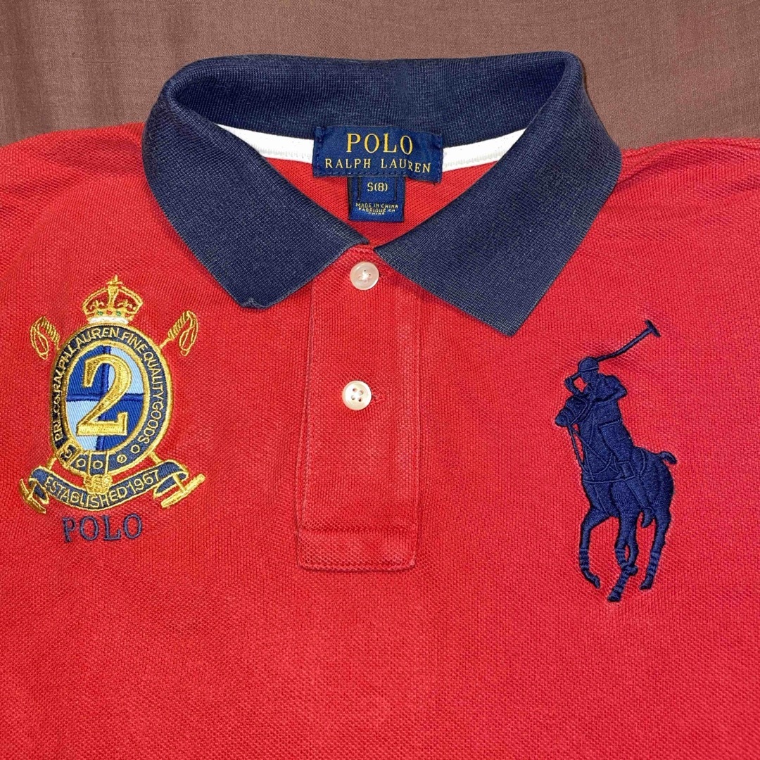 POLO RALPH LAUREN(ポロラルフローレン)のラルフローレン  RALPH LAUREN エンブレム ビックポニー ポロシャツ キッズ/ベビー/マタニティのキッズ服男の子用(90cm~)(Tシャツ/カットソー)の商品写真