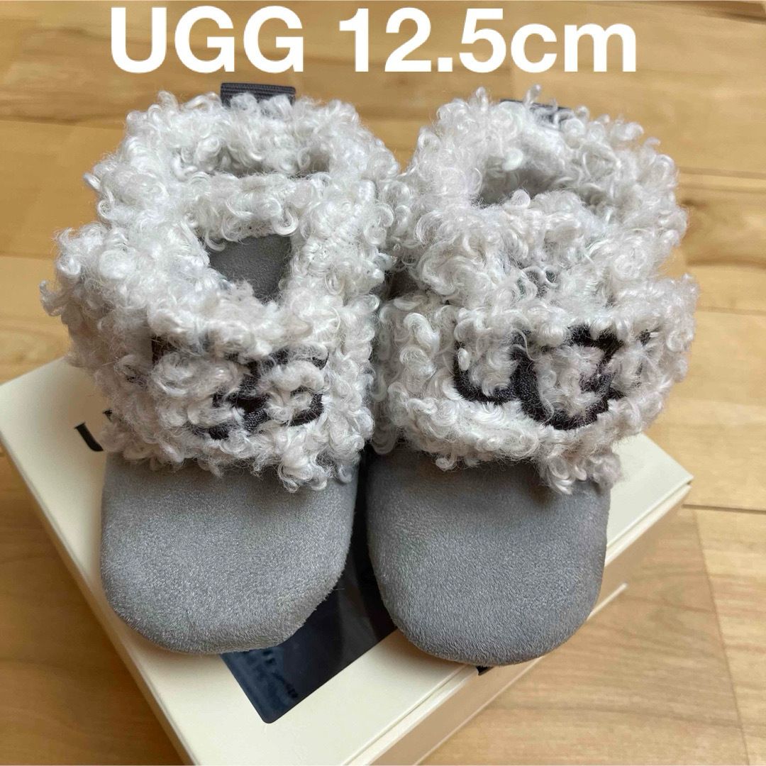 UGG - UGG ベビーブーツ ムートンブーツ ボア ルームシューズ 12.5 白