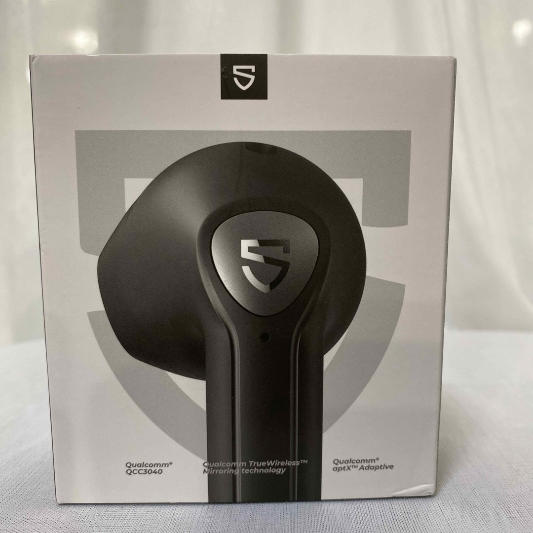 SOUNDPEATS(サウンドピーツ)のSoundPEATS ワイヤレスイヤホン AIR3 BLACK スマホ/家電/カメラのオーディオ機器(ヘッドフォン/イヤフォン)の商品写真