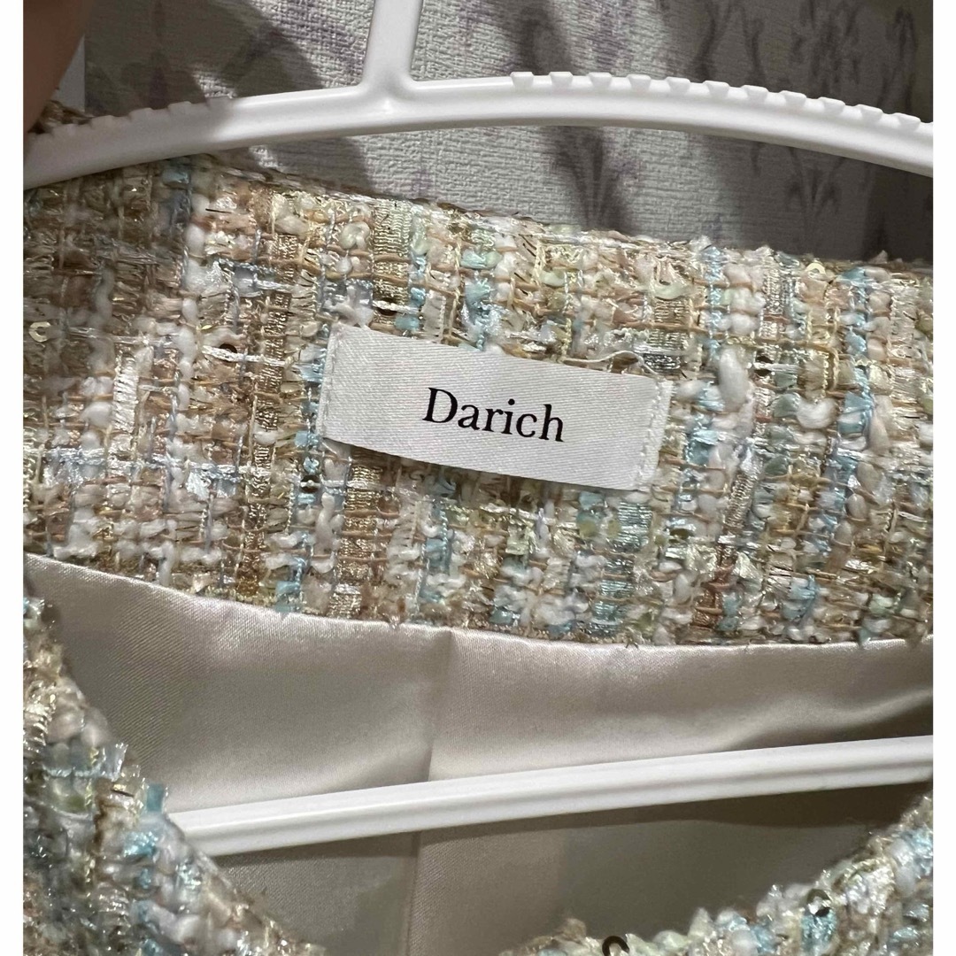 Darich(ダーリッチ)のDarich ファンシーツイードショートジャケット レディースのジャケット/アウター(ノーカラージャケット)の商品写真