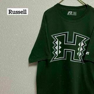 Russell ラッセル Tシャツ 半袖 カレッジロゴ ハワイ大学 M(Tシャツ/カットソー(半袖/袖なし))