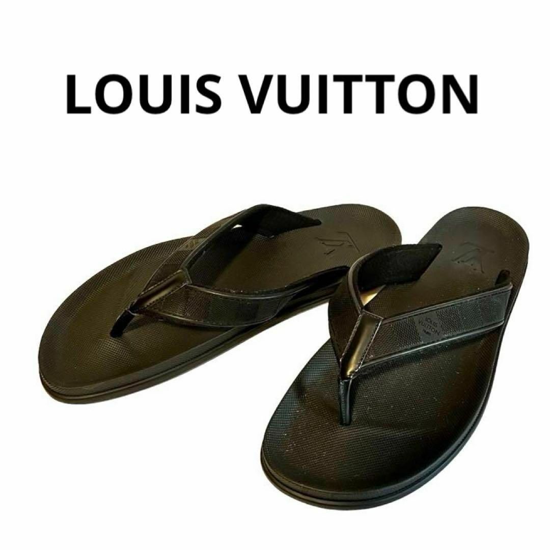 LOUIS VUITTON(ルイヴィトン)の【特別価格】未使用❤︎LOUIS VUITTON  ダミエ トングサンダル 10 メンズの靴/シューズ(ビーチサンダル)の商品写真