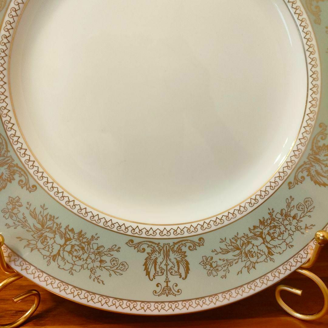 WEDGWOOD(ウェッジウッド)のウェッジウッド フロレンティーン ディナープレート セージグリーン 美品 黒壺 インテリア/住まい/日用品のキッチン/食器(食器)の商品写真