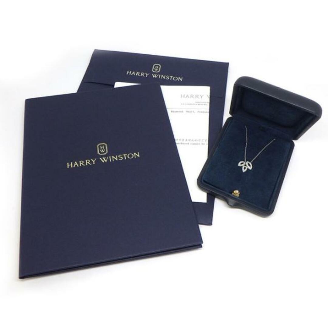 HARRY WINSTON(ハリーウィンストン)のハリーウィンストン HARRY WINSTON ネックレス リリークラスター ミニ PEDPSM1MLC リーフモチーフ 37ポイント ダイヤモンド 0.19ct PT950 【中古】 レディースのアクセサリー(ネックレス)の商品写真