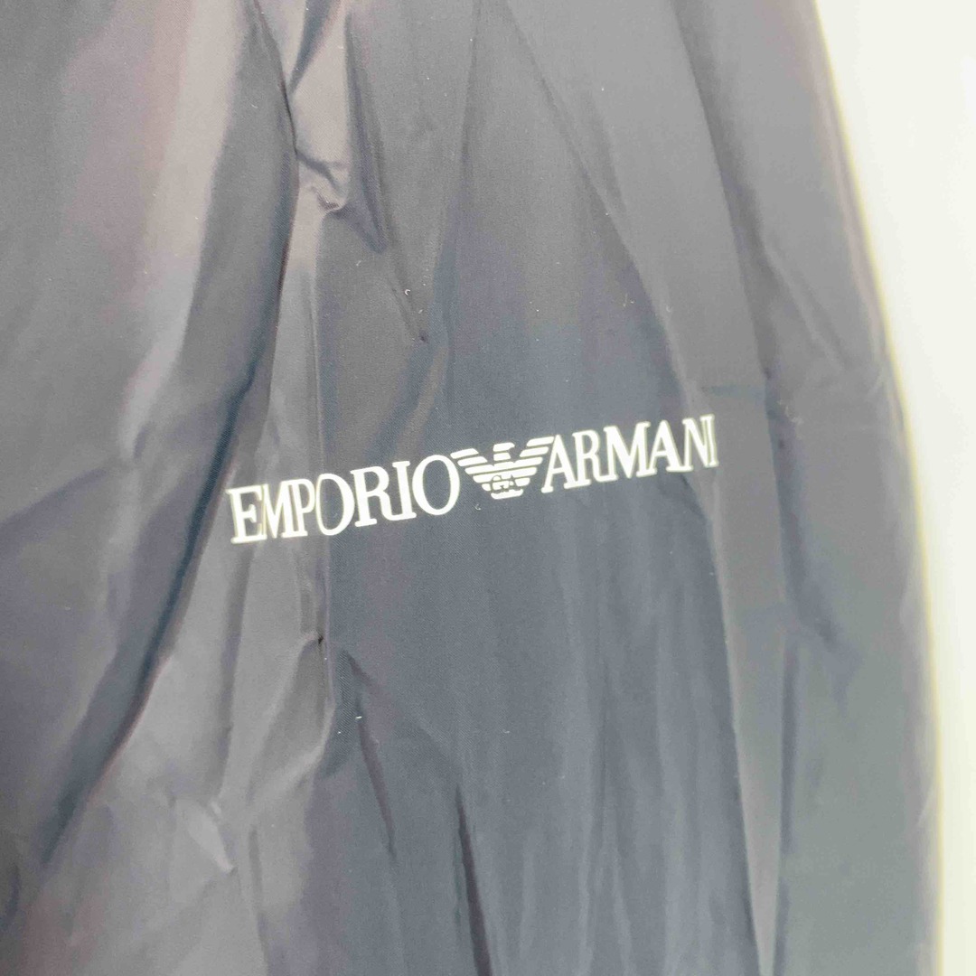 Emporio Armani(エンポリオアルマーニ)のEMPORIO ARMANI エンポリオアルマーニ メンズ ダウンジャケット リバーシブル ブルゾン キカ柄 ネイビー メンズのジャケット/アウター(ダウンジャケット)の商品写真