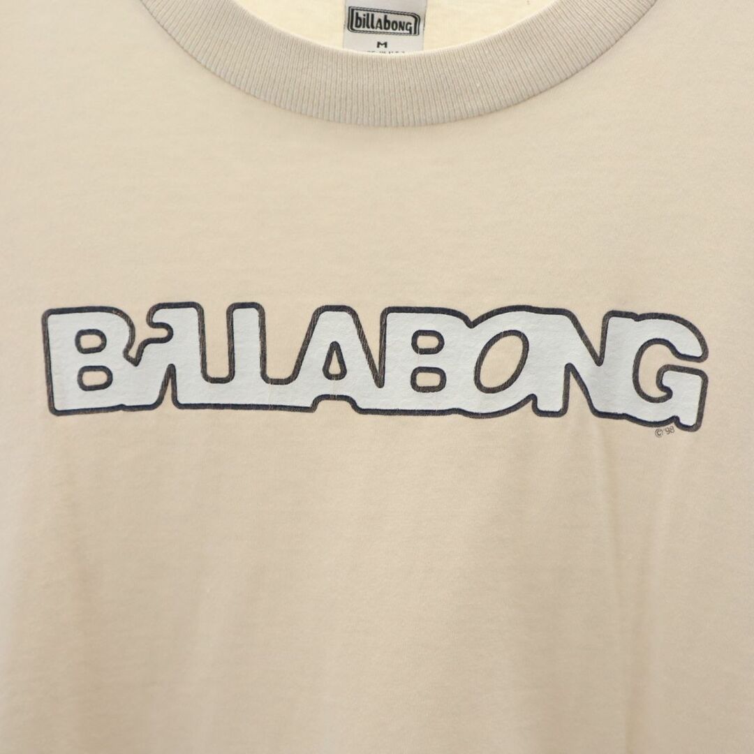 billabong(ビラボン)のビラボン 90s USA製 オールド 半袖 Tシャツ M ベージュ BILLABONG メンズ 古着 【240318】 メール便可 メンズのトップス(Tシャツ/カットソー(半袖/袖なし))の商品写真