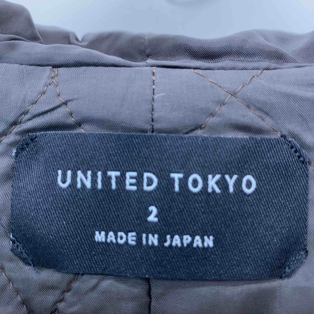 UNITED ARROWS(ユナイテッドアローズ)のUNITED TOKYO ユナイテッドトウキョウ メンズ モッズコート ブラウン フード 日本製 メンズのジャケット/アウター(ステンカラーコート)の商品写真