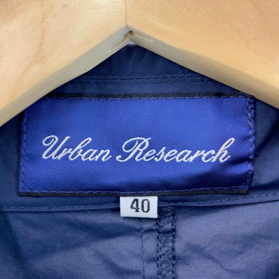 URBAN RESEARCH(アーバンリサーチ)のURBAN RESEARCH アーバンリサーチ メンズ ナイロンコート ネイビー ステンカラーコート メンズのジャケット/アウター(ステンカラーコート)の商品写真