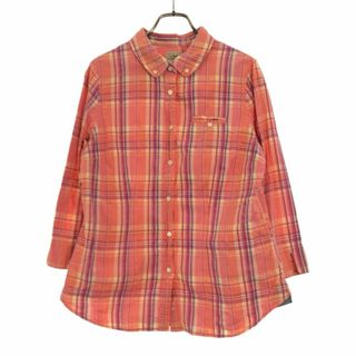 エルエルビーン(L.L.Bean)のエルエルビーン アウトドア チェック 長袖 ボタンダウンシャツ L ピンク系 L.L.Bean レディース 古着 【240318】 メール便可(シャツ/ブラウス(長袖/七分))