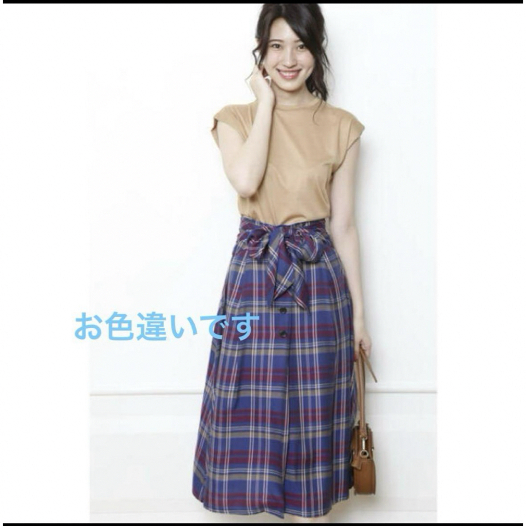 JUSGLITTY(ジャスグリッティー)のJUSGLITTY☆前結びAラインチェックスカート レディースのスカート(ロングスカート)の商品写真