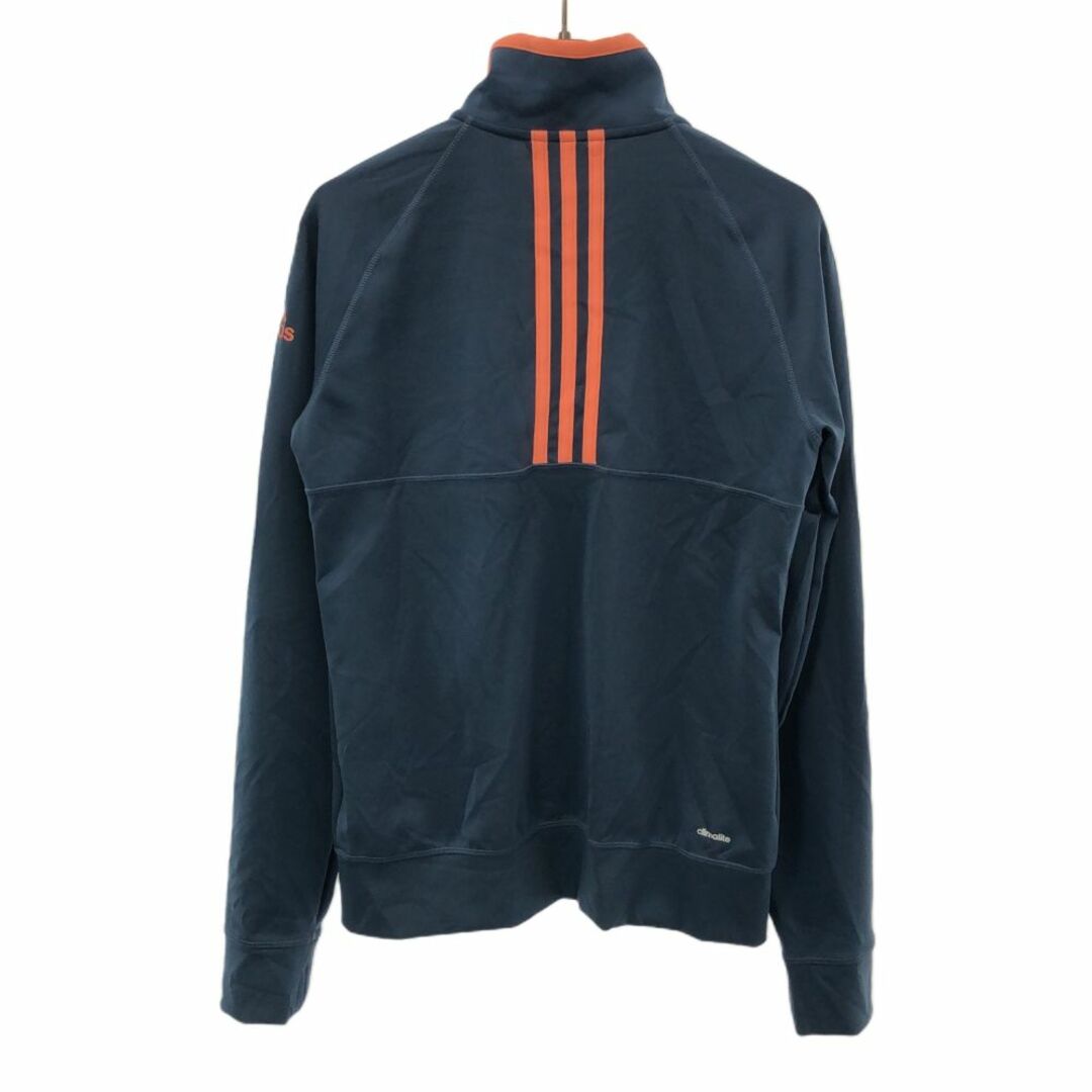 adidas(アディダス)のアディダス 長袖 スポーツジャケット L ネイビー adidas レディース 古着 【240318】 レディースのジャケット/アウター(その他)の商品写真