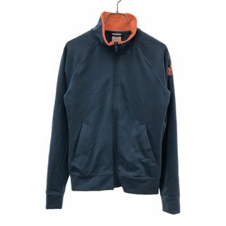 アディダス(adidas)のアディダス 長袖 スポーツジャケット L ネイビー adidas レディース 古着 【240318】(その他)