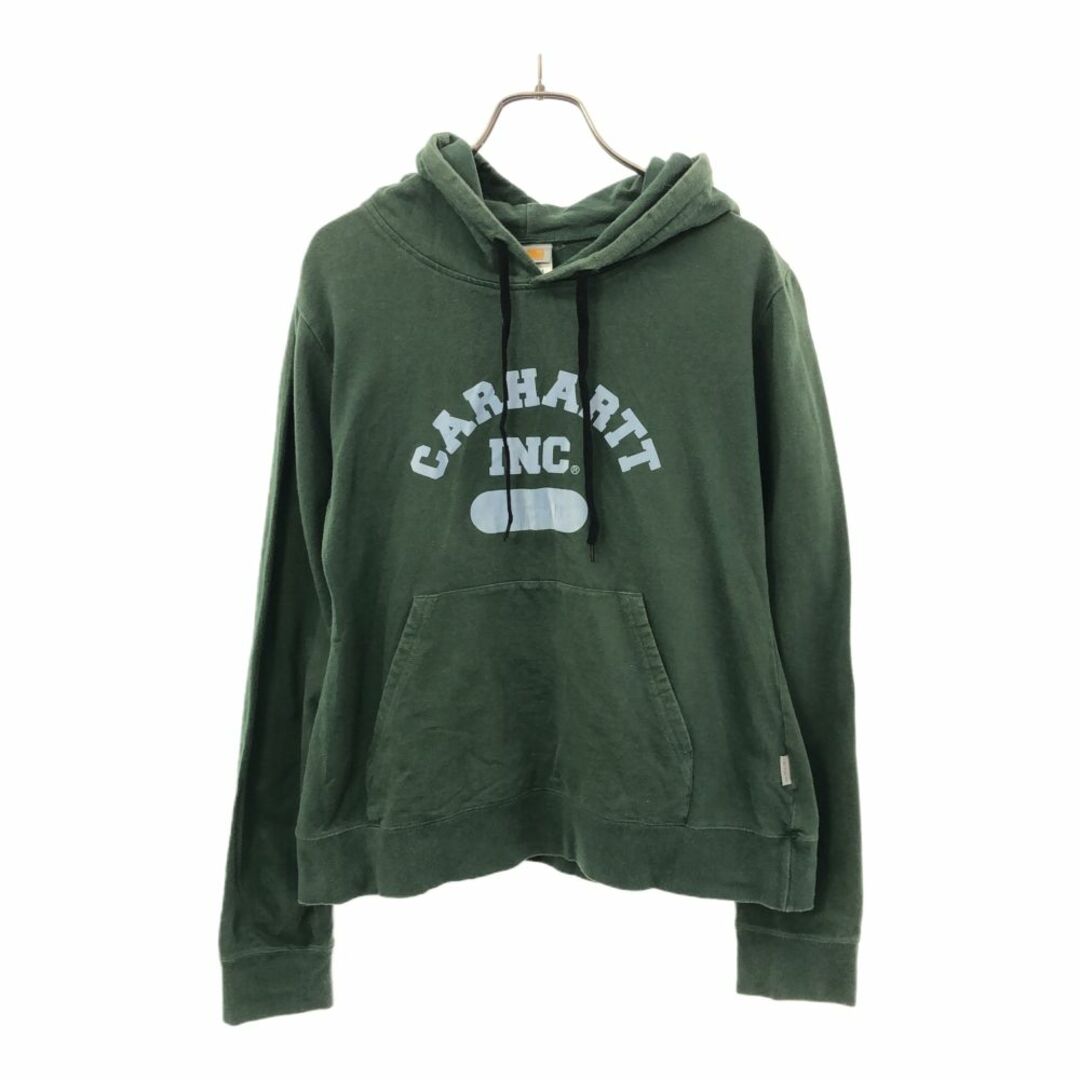 carhartt(カーハート)のカーハート 長袖 パーカー M グリーン系 Carhartt レディース 古着 【240318】 レディースのトップス(パーカー)の商品写真