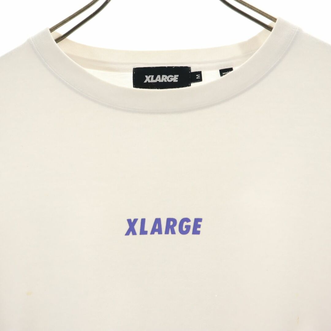 XLARGE(エクストララージ)のエクストララージ プリント 長袖 Tシャツ M ホワイト XLARGE ロンT メンズ 古着 【240318】 メンズのトップス(Tシャツ/カットソー(七分/長袖))の商品写真
