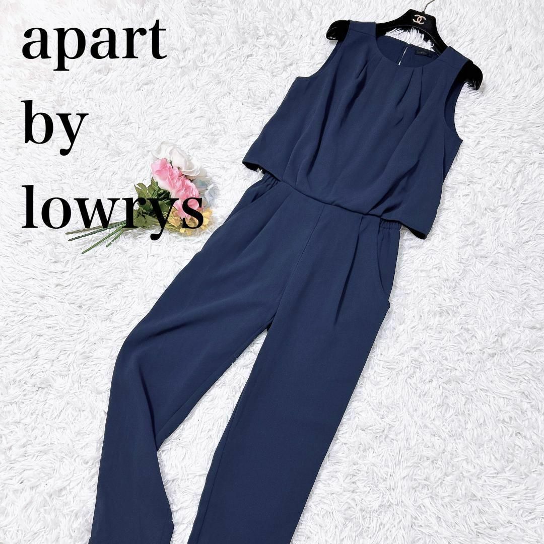 apart by lowrys(アパートバイローリーズ)のapart by lowrys オールインワンパンツ ノースリーブ ネイビー レディースのパンツ(オールインワン)の商品写真