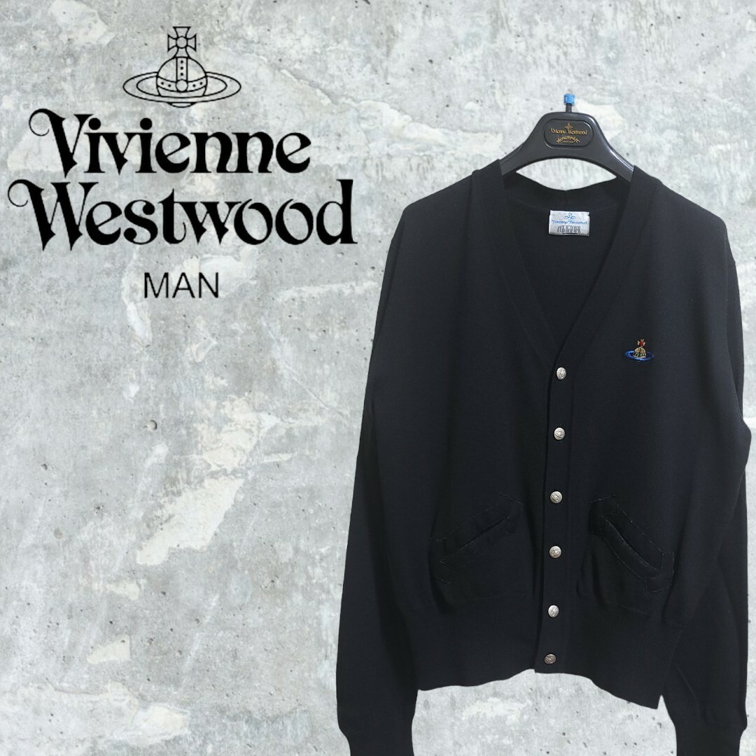 Vivienne Westwood(ヴィヴィアンウエストウッド)のヴィヴィアンウエストウッド マン　インポートカーディガン レディースのトップス(カーディガン)の商品写真