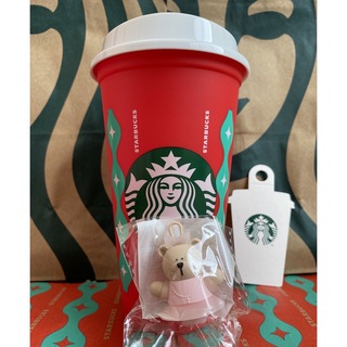 スターバックスコーヒー(Starbucks Coffee)のホリデー2022リユーザブルカップ専用ドリンクホールキャップベアリスタバレリーナ(タンブラー)